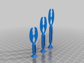 wilderrig-üçlü-grub römork 3d baskı balıkçılık grub cezbeder kalıplar silikon yumuşak plastik 3d print model - Mito3D