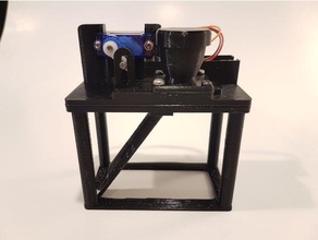automatic fish feeder remixed pets 9g servo arduino nano feed feeding tank 3d print model - Mito3D