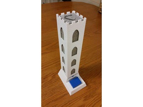 carcassonne tile dispenser tower toy & game accessories mechanical mechanism 3d print model - Mito3D