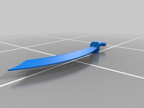 cimitarra brinquedo & acessórios para jogos lâmina espada 3d print model - Mito3D