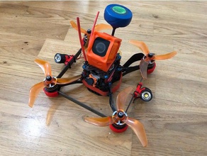 velocidade-x drone motor espaçador amortecedor r c veículos carbix fpv racer corrida quadcopter racing 3d print model - Mito3D