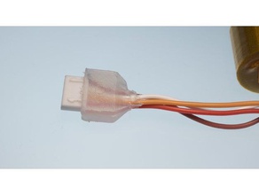 sıcak tutkal kol kabuk kalıp jst-xh konnektör r c araçlar aeromodelisme kablo koruma manşet jst lipo modelisme bles rc-pil kılıf sleev 3d print model - Mito3D