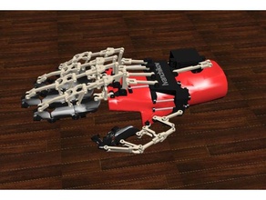 prothèse servo gant ver 01 la robotique main prothétique 3d print model - Mito3D