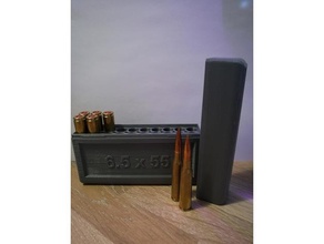 20 pc ammo box 6 5x55 sport & outdoors 3d print model - Mito3D
