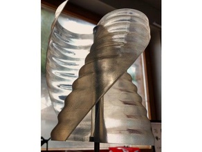 vertikal windrad-helix-vase-Modus outdoor & Garten catchthewind helix vase vase-Modus vertikale wind-turbine wind Windmühle Windturbine an Board installieren turbine 3d print model - Mito3D