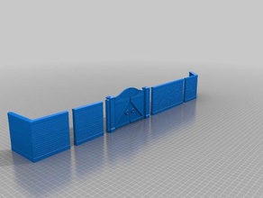 brick mill style walls hobby scenery 3d print model - Mito3D