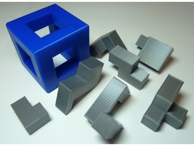 tetris quebra-cabeça quebra-cabeças cubo 3D print model - Mito3D