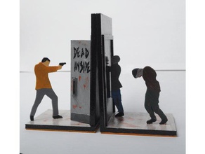 walking dead Buch endet 3d-drucken Buchstützen tot innen zu Fuß 3d print model - Mito3D