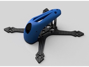 tomoquads mach 3 pod r c vehicles canopy drone fpv mach3 quadcopter tomo 3d print model - Mito3D