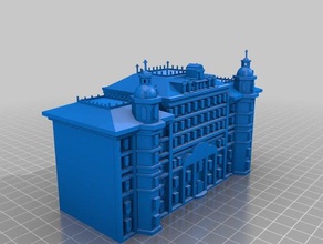 grand budapest hotel buildings & structures architectural model architecture building 3d print model - Mito3D