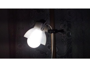 e27 lamp shade - gopro mount diy 3d print model - Mito3D