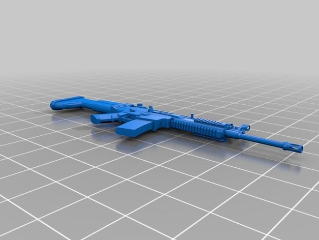 scar-l weapon model pubg games 3D print model - Mito3D