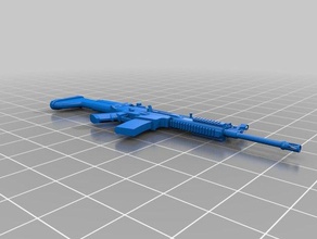 scar-l weapon model pubg games 3d print model - Mito3D