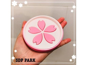 sakura soap box coaster hobby art fashion household restroom tool 3d print model - Mito3D