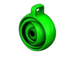 giroscopico portachiavi La stampa 3d su misura fusion360 gad gadget il giroscopio chiave keychain di solidworks 3d print model - Mito3D