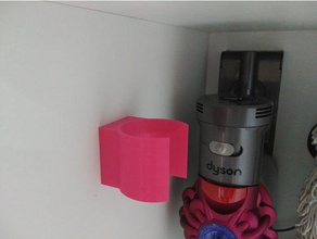 soporte tubo aspiradora dyson do agregado familiar 3d print model - Mito3D