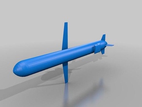 míssil de cruzeiro tomahawk hobby 3d print model - Mito3D