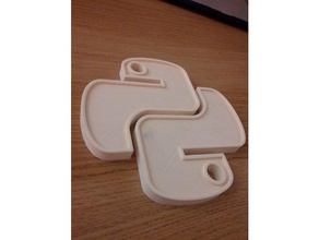 python logo sanat 3d print model - Mito3D