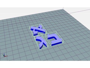 letras em hebraico de aprendizagem 3d print model - Mito3D