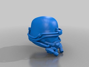 wolfeinstein space marine kask 3d baskı 3d print model - Mito3D