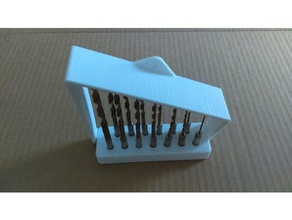 drill bit holder tool holders & boxes 3d print model - Mito3D
