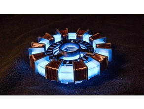 iron man arc reactor l'elettronica arco del reattore cosplay 3d print model - Mito3D