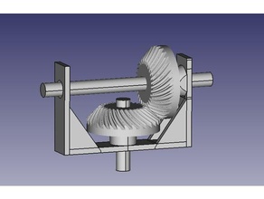 gear 90 degree model parts 3d print model - Mito3D