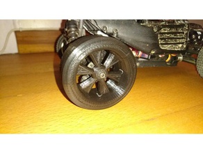 rc deriva de la rueda 7 mm hex r c vehículos 3d print model - Mito3D
