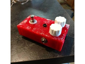 pedal de guitarra, el tamaño la bb recinto música 3d print model - Mito3D