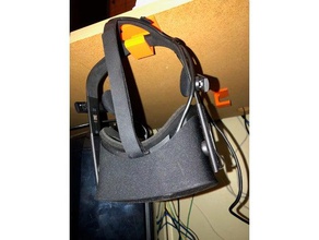 headset oculus rift holder hook below under desk tool holders & boxes 3d print model - Mito3D