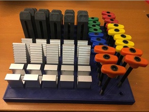x-tallar la abrazadera de organizador La impresión en 3d sistema sujeción el shapeoko 2 3d print model - Mito3D