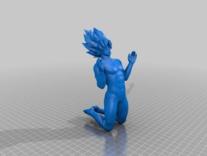 goku prière sculptures 3d print model - Mito3D