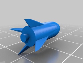 rocket toy & game accessories trinket 3d print model - Mito3D