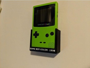 game boy color en la pared decoración de retro montaje 3d print model - Mito3D