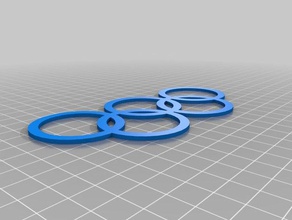 Olimpiyat halkaları 3d baskı 3d print model - Mito3D