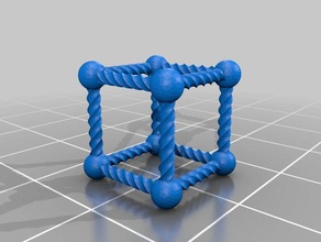 espiral do cubo A impressão 3d de testes 3d print model - Mito3D