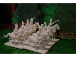 napoleonics - parte 4 britânica de cavalaria brinquedo & acessórios para jogos 28mm britânico histórico napoleônico wargaming 3d print model - Mito3D