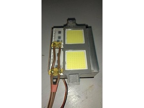 cob led de alta potencia titular la pc del disipador calor diy ventilador el lámpara 3d print model - Mito3D