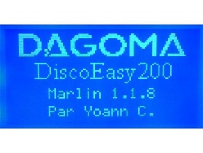 marlin 118 despeje discoeasy200 avec ecran A impressão 3d dagoma discoeasy firmware 3d print model - Mito3D