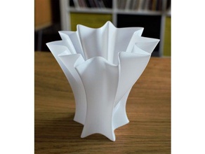 curtain vase decor 3d print model - Mito3D