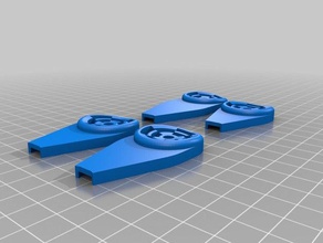 202n tuba key extenders 3d print model - Mito3D