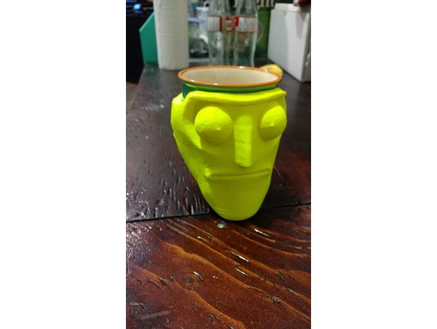 cromulon mug cover sculptures cozy rick morty show me 3D print model - Mito3D