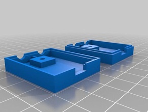 2-pin plug enclosure body 3d printing 2 pin printed case 3d print model - Mito3D