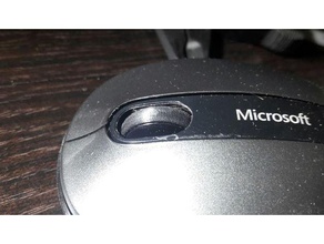 microsoft mouse 4000 de la rueda partes el ratón 3d print model - Mito3D