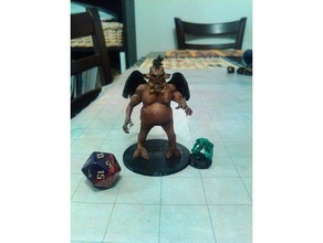 nalfeshnee jeux d&d démon le mdn donjons & dragons pathfinder 3d print model - Mito3D