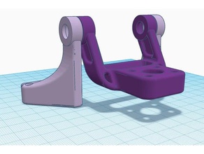 nimble gimbal 2020 delta frame 3d printer parts extruder kossel zesty 3d print model - Mito3D