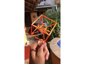 tesseract torture test matematica arte Stampante 3d bridging per la scienza 3d print model - Mito3D
