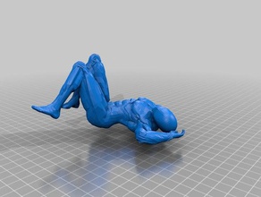 sexy pose de deadpool sculptures 3d print model - Mito3D