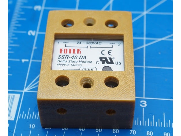 fotek ssr-40 da solid state relay cover electronics 3D print model - Mito3D