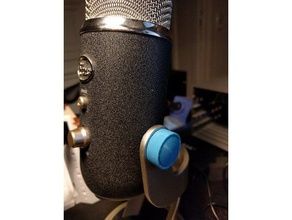 blue yeti parafusos arruelas o áudio suporte de microfone 3d print model - Mito3D